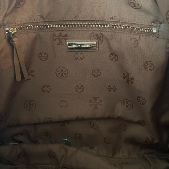 Tory Burch Cognac Pebbled Leather Tote - Picture 4 of 4